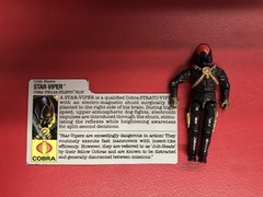 GI Joe 1988 Stellar Stiletto Airplane Jet W/ Figure & Blueprint manual CLEAN