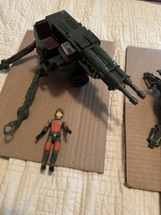 G I Joe HAL HEAVY ARTILLERY LASER 1982 with Box & Data Card & Figure Included