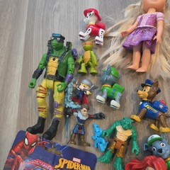 Mixed Lot Of 20 Toys Action Figure Toy Various Brands Heros Vehicle Hero