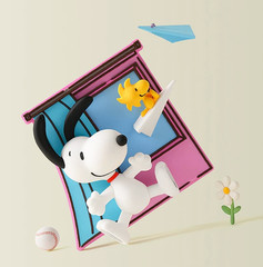 💡 M&G Shop x Peanuts Snoopy Window Story Series Fridge Magnet Blind Box Toy