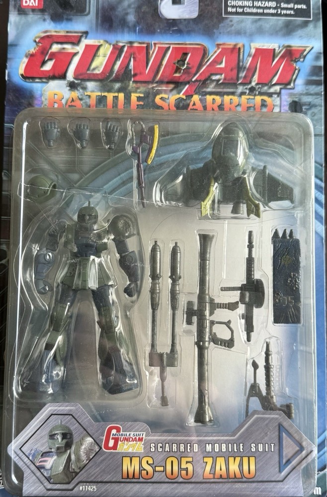 Bandai Mobile Suit Gundam Fighter Zeon Battle Scarred Zaku 1 Action Figure Msia
