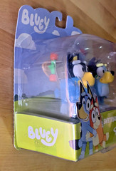 Disney Bluey & Bandit Figurines 2-Pack – Skateboard Adventure🛹Bluey TV Show NEW