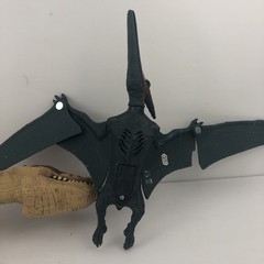 Lot Of 2 Jurassic World Dinos Tyrannosaurus T-Rex 16” + Pterodactyl 2015 2017