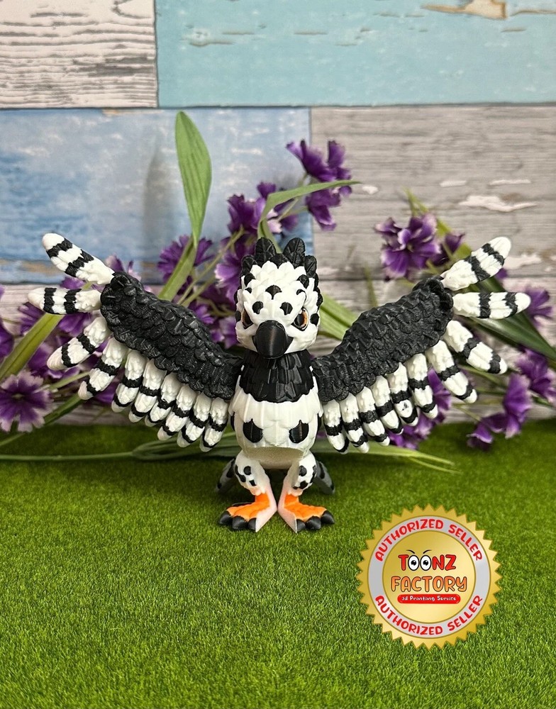 3D Printed Articulating Harpy Eagle