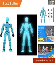 Glow-in-the-Dark T13 Action Figure by Soozafone – Fully Articulated & 3D Printed