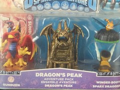 Skylanders Spyro’s Adventure DRAGON’S PEAK Adventure Pack Sunburn + CIB rare!!
