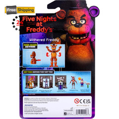 Jazwares Five Nights at Freddy’s Withered Freddy – 5-Inch 5, Multicolor