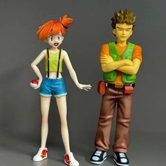 18cm 8cm Ash Ketchum Figure Misty Figrues Brock Figurine Pvc Gk Statue Anime