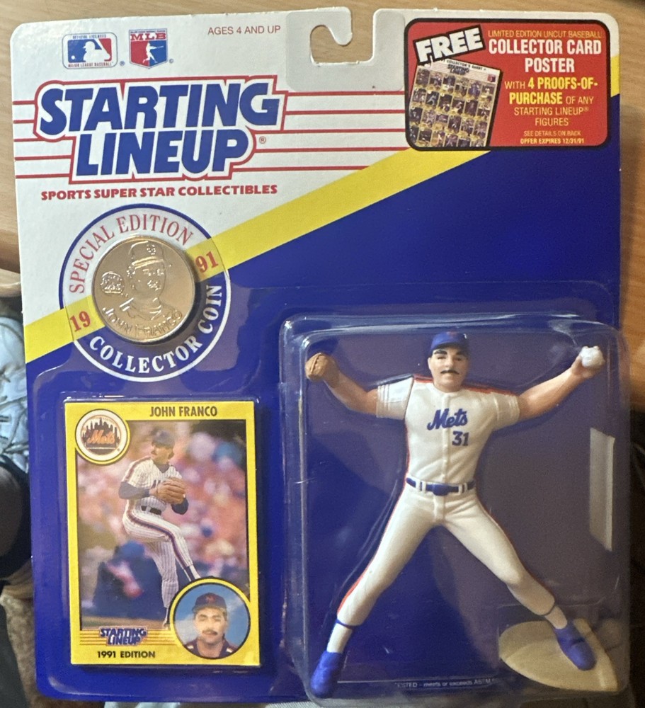 JOHN FRANCO METS Kenner Toys Starting Lineup MLB 1991 NIB