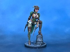 Action table figurine Steampunk Headhunter. 40mm Resin Figure