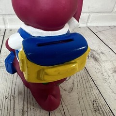 Vintage 1992 Lyons Group Barney Purple Dinosaur Coin Piggy Bank Back to School