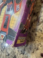 Transformers Original G1 1985 Jet Thrust With Box: Not Complete- See Notes