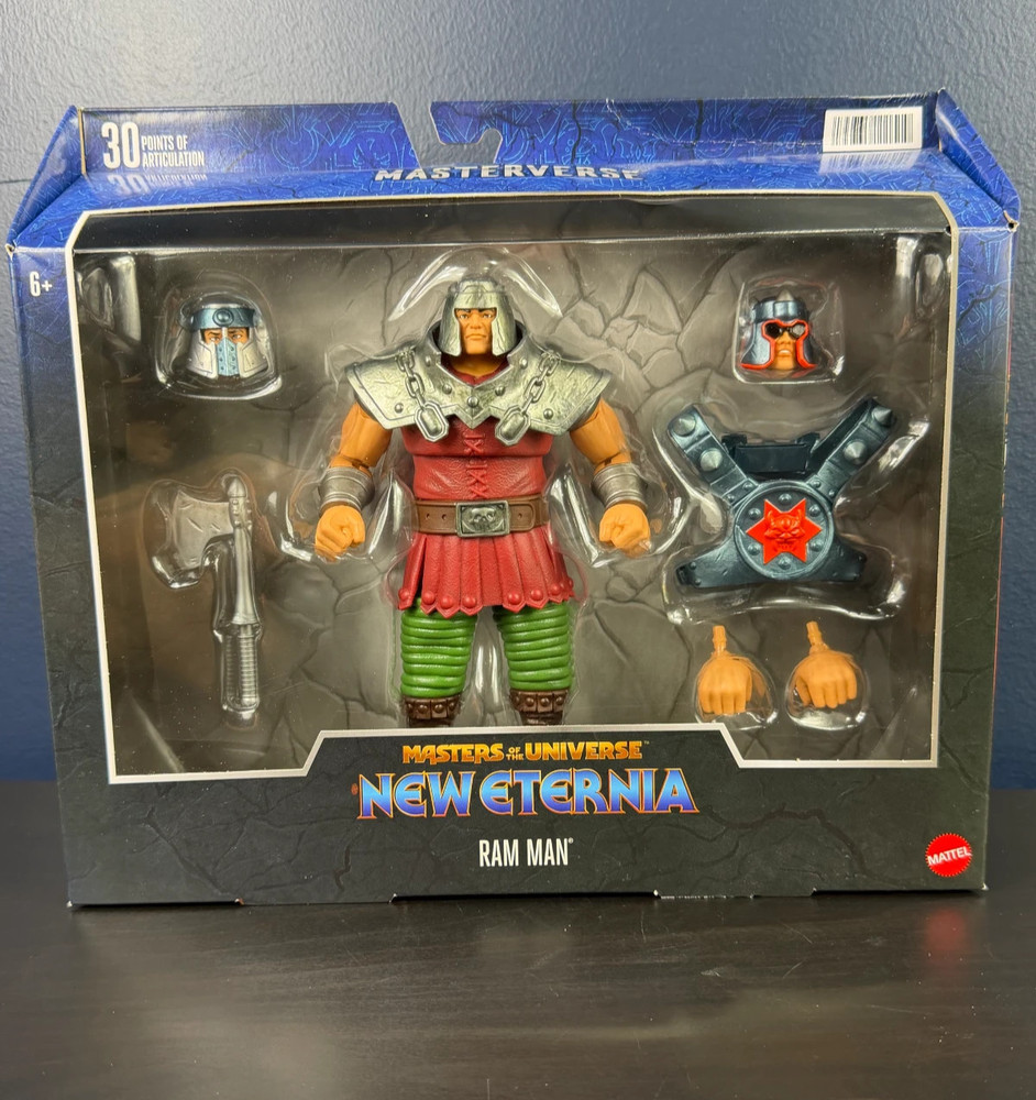 MOTU Heman & The Masters of the Universe Masterverse New Eternia RAM MAN NIB