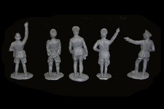 WWII German Officers Rommel Battleground MARX playset toy soldiers