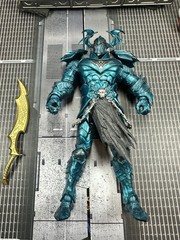 DC Multiverse Mcfarlane Merciless BAF Figure Incomplete w/ Sword Read Descripti