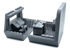 Sci Fi Control Booth Diorama Backdrop 1:12 1:18 32mm 3D Printed Display Base