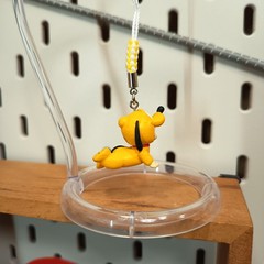 KEWPIE Baby as DISNEY PLUTO DOG 1″ Figure KEYCHAIN Toy Miniature Rose O’Neill