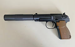 Soviet Union PB Suppressed Pistol classic 1:1 Black & Brown Prop Cosplay Costume
