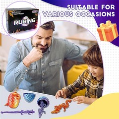 24PC 3D Printed Dragon Easter Eggs Stress Relief Fidget Toy Unique Gift