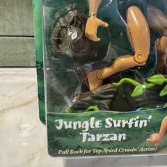 Disney Tarzan Jungle Surfin’ Tarzan Action Figure 1999 Mattel New Sealed Vintage