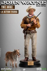 Sideshow THE DUKE John Wayne & Dog Sam Deluxe Action Figure Scale 1/6