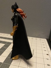 Custom Batgirl Cloth Cape For 1:12 Figure Dc Multiverse/ Mcfarlane Cape Only