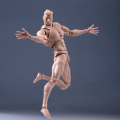 US Romankey 1/12 Male Action Figure Body 6″ Pale Skin Joint Soldier Model w/Head