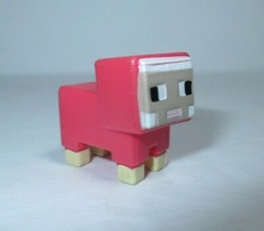 Minecraft Mini-Figure Grass Series 1 1″ Pink Sheep Figure Mojang