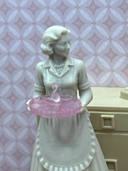 1:24 1950 Dollhouse Hostess Homemaker Inspired by Marx with Flamingo Platter