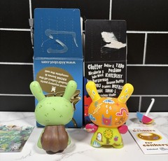 Kidrobot Dunny 2011 & Ye Olde English Series Snail & Gardunny 3″ Vinyl Lot of 2