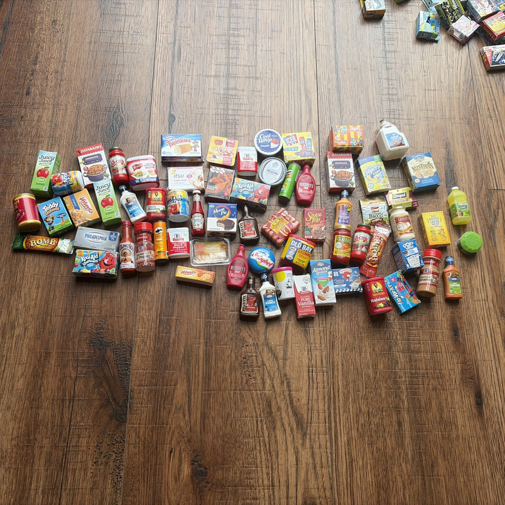 ZURU Mini Brands Mixed Lot of 64 Pieces Food Grocery All Brands