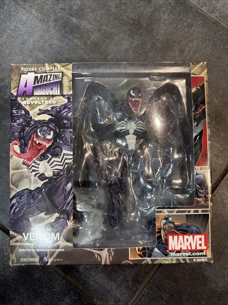 Authentic Marvel Amazing Yamaguchi Revoltech No.003 Venom Rare In Hand