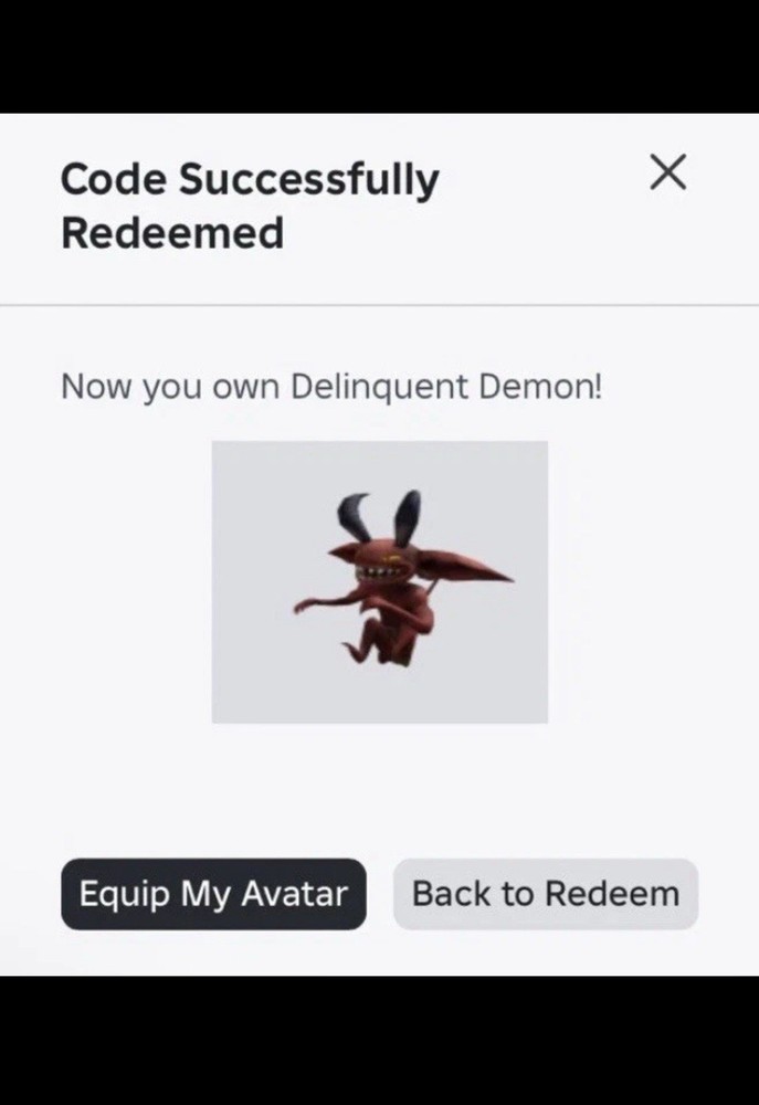 Robl0x Delinquent Demon DLC Key Code Global Sent Fast