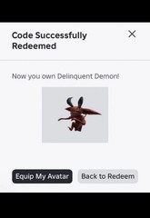 Robl0x Delinquent Demon DLC Key Code Global Sent Fast