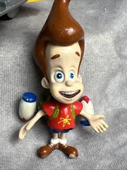 Adventures of Jimmy Neutron Boy Genius 3″ Figure Lot Rocket Mattel Rare 2002 T1