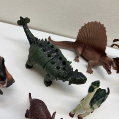 Lot Of 10Misc sizes Plastic Dinosaurs. Varies Types Excellent Vintage 2000s