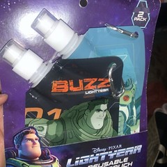 Disney’s Pixar BUZZ LIGHTYEAR Reusable Drink Pouch 10oz