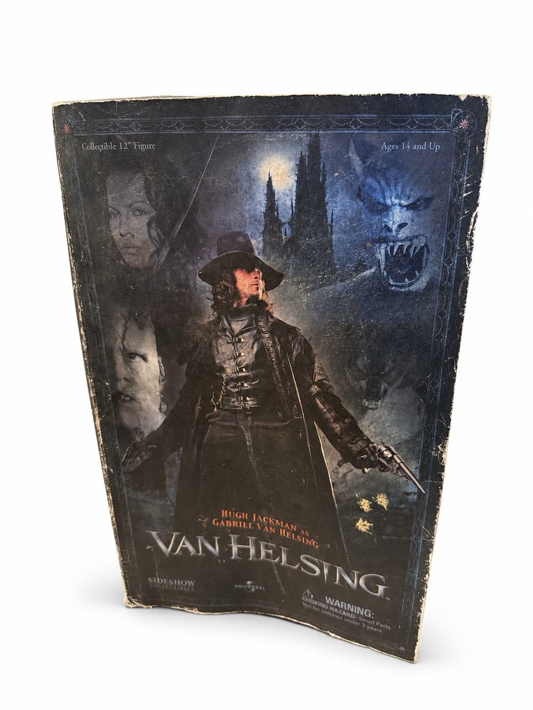 Sideshow Collectibles Van Helsing 12” Hugh Jackman Figure Sealed Damaged Box
