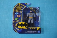 Spin Master DC Batman with 3 Surprise Accessories Inside 4in New In Sealed Box