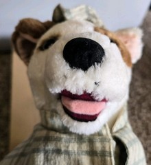 Vintage Wishbone Dog Plush 12″ PBS Jack Russell Terrier w/ Hat Cape Costume 1996