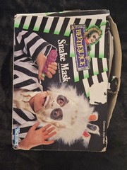 BNIB Vintage Beetlejuice Snake Mask Kenner 1990 ! Halloween Super Rare Open Box