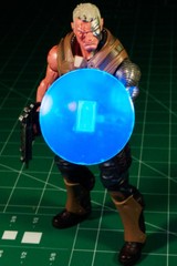 Custom clear BLUE Energy SHIELD for 6in. figure 1:12 PHOTON resin UV