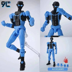 14cm 3D Printed Invincible Superhero Action Figures with Articulatable Limbs