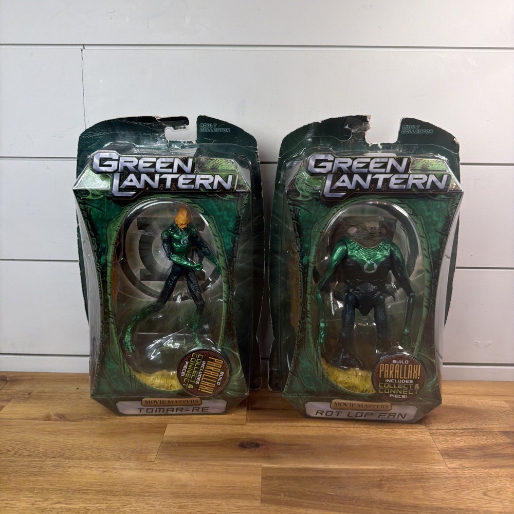 Green Lantern Movie Masters 6″ Action Figure Rot Lop Fan & Tomar-Re *Box Wear*