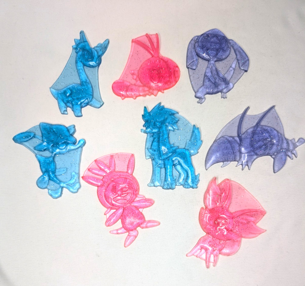 8x Cookie Run Plastic Flat Figures Ddakji Sun Wai Lot Sparkle