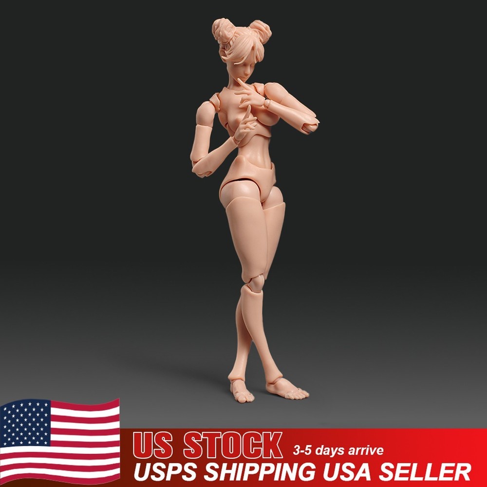 USA Romankey 1/12 Super Flexible PVC Pale Skin Female Action Figure Body Model