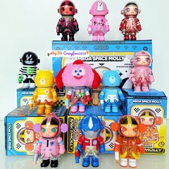 POP MART MEGA Space Molly 100% Orange Juice Series Confirmed Blind Box Figure
