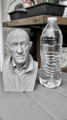 Breaking Bad Mike Ehrmantraut Bust Statue 3D Printed