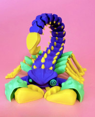 Articulated Scorpion, Flexi Fidget Toy, 3D Printed
