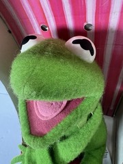 Vtg 1977 Kermit the Frog Fisher Price #850 Jim Henson Muppets Plush W/ Box